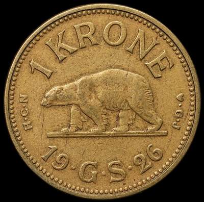 修遠堂世界钱币第103期 - 1926年格陵兰1克朗