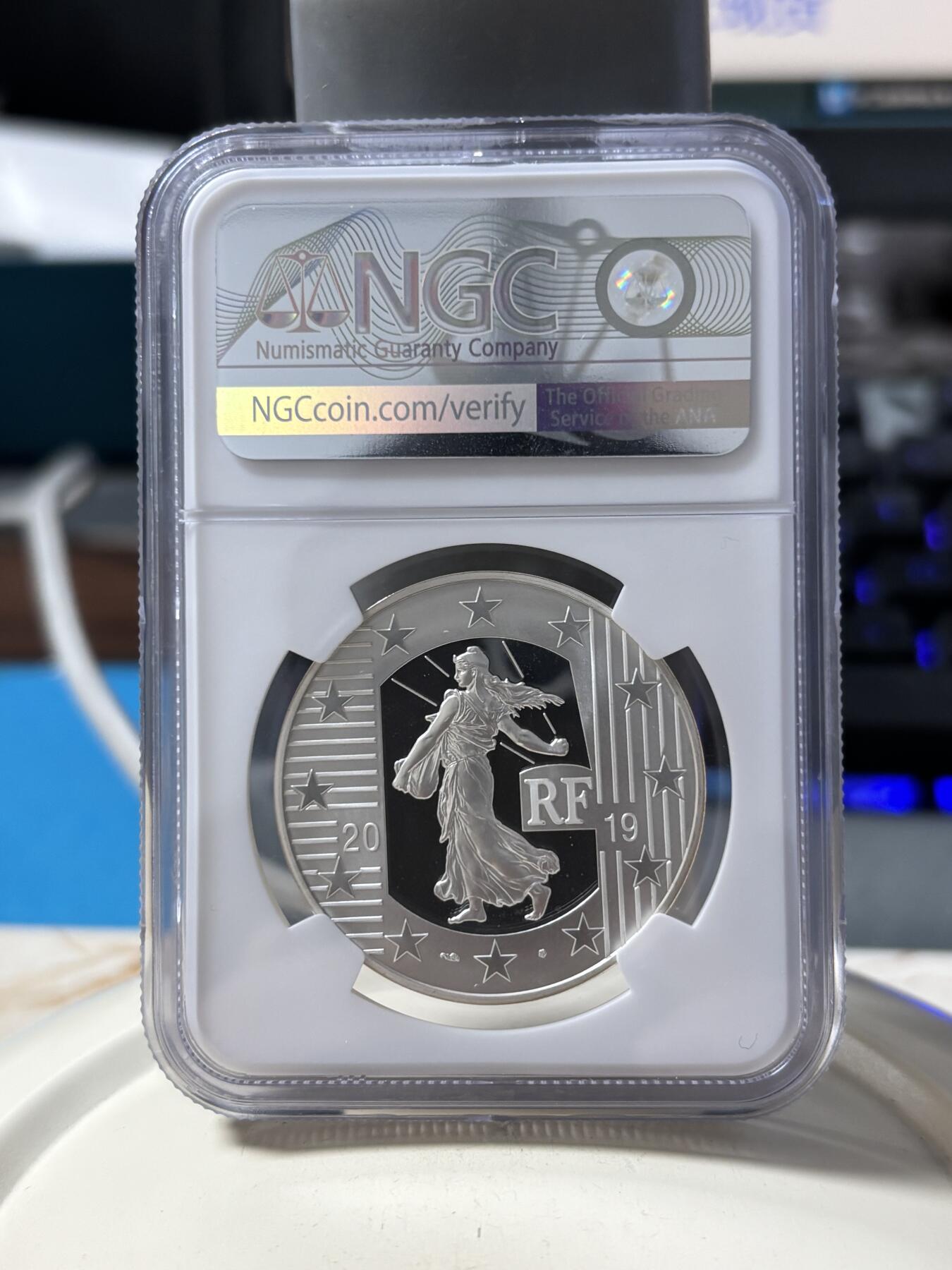 第190期拍卖 法国2019年拿破仑诞辰250周年10欧银币NGC-PF69，900银，22.2克