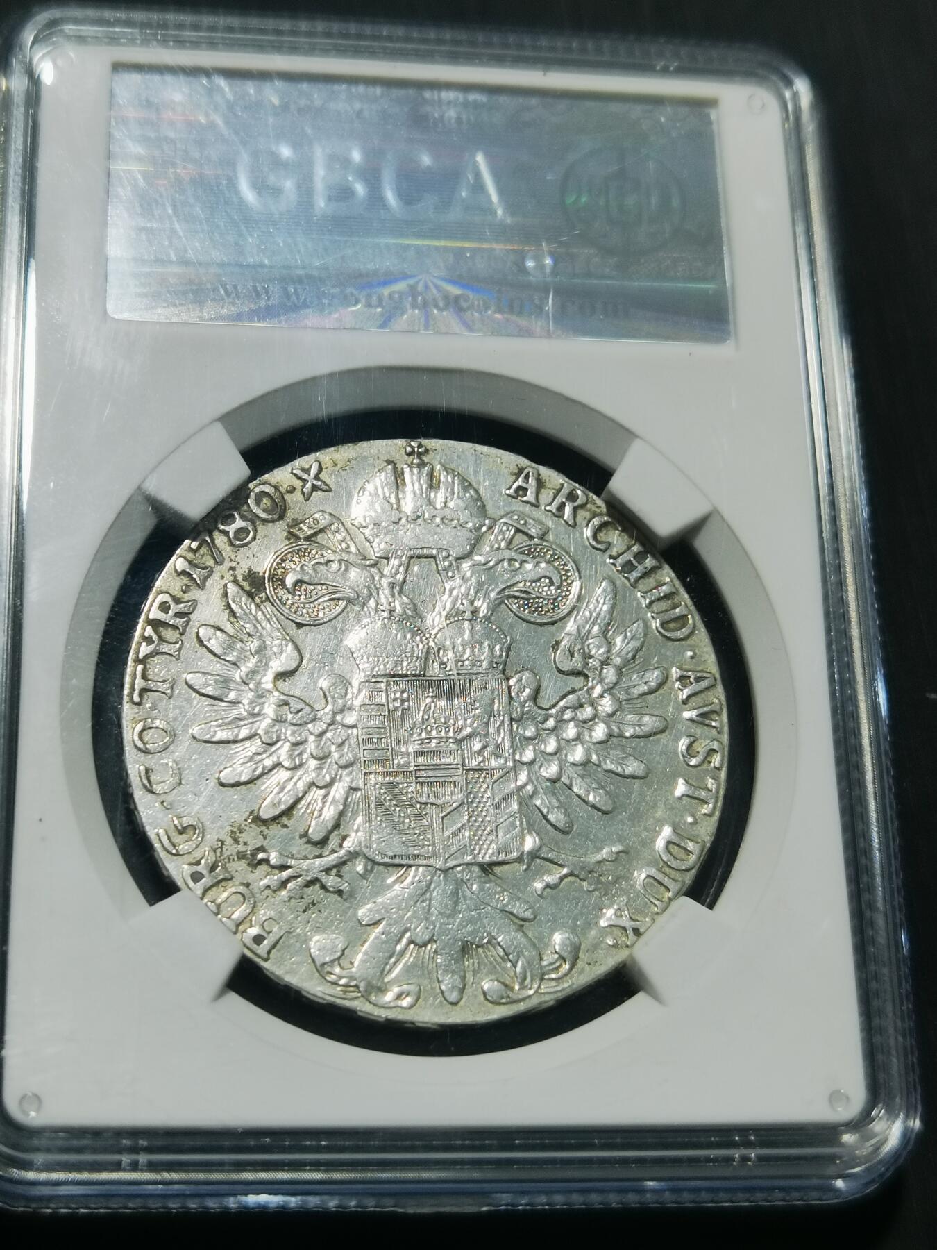 天下钱庄专场欢迎参拍 双须早期流通奥匈帝国大奶妈银币