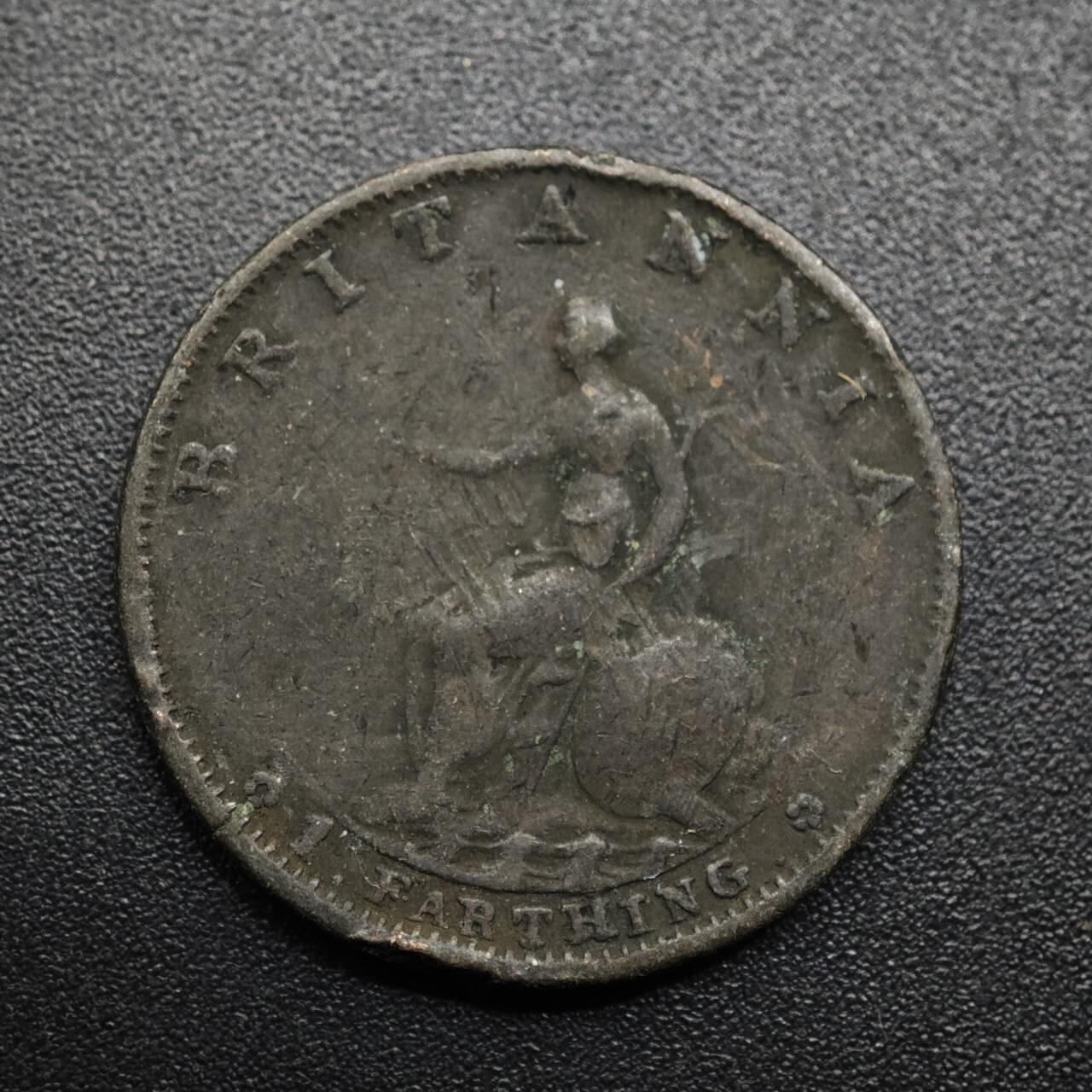 【淘币小摊】限时拍第八百六十拍  老铜币场  满百包邮可预留两周  周一统一发货  英国1799年乔治三世法新铜币