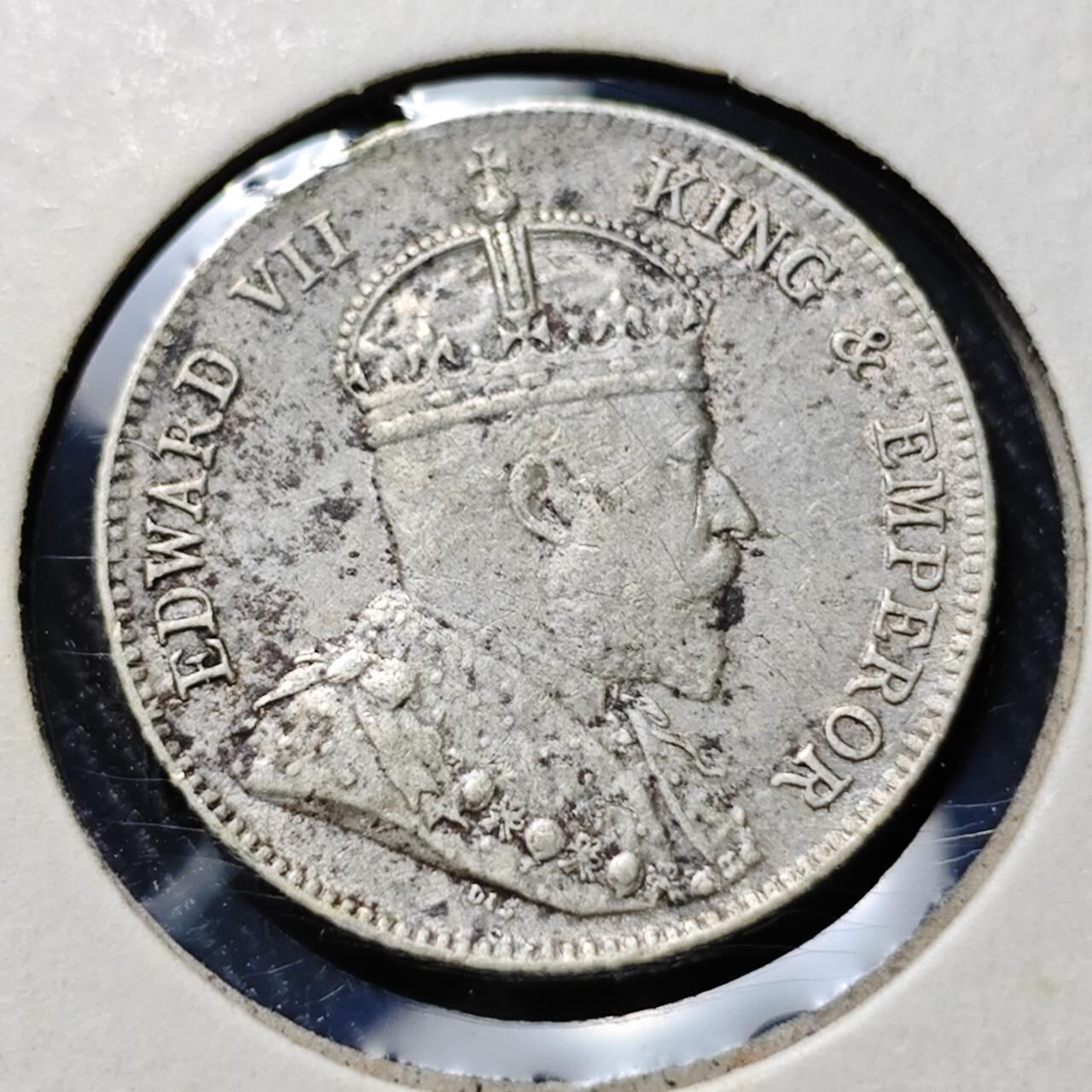 KK钱币收藏小铺  第398期 百期特拍（四拍之二） 2月预留时间 周末发货  1906英属东非爱七25分银币