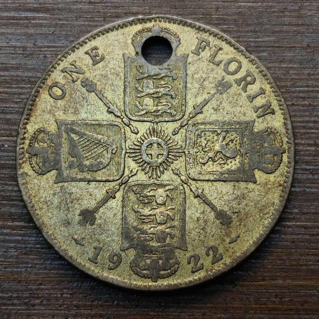 【春节前最后一拍，下一场3.3号】★第139加场★银币专场 不寄存，200包邮。不满200元，支付5元运费。《接受代拍 代送NGC评级》 68【无寄存】英国 1922年 1佛罗林 银币