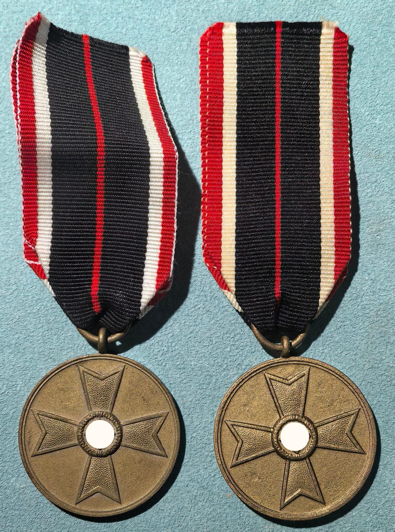 盛世勋华——号角文化勋章邮票专场拍卖第303期 德国（1939）战功十字奖章 2枚