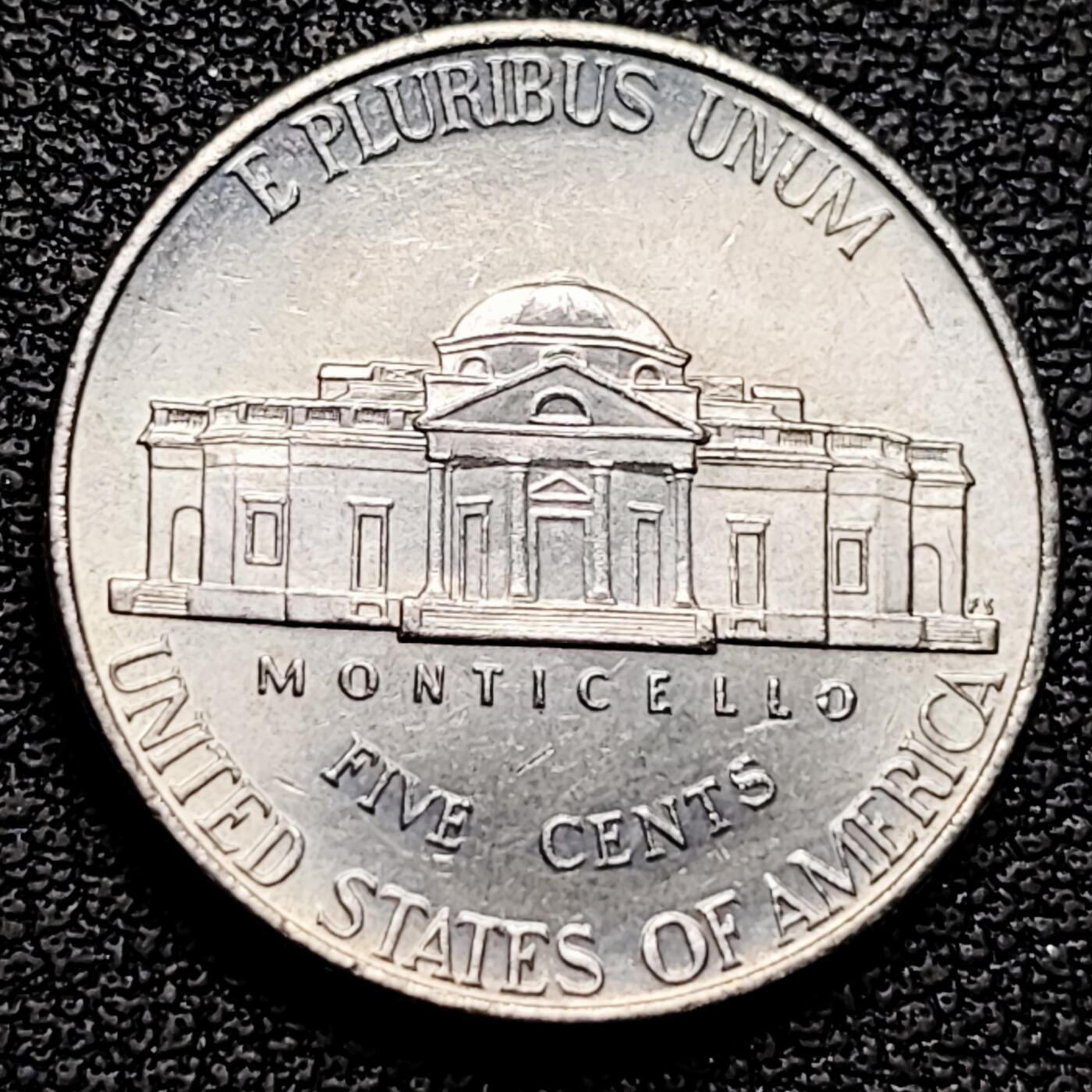 泉币菌-第180场- 精品福利场 美国2006年5美分纪念币 杰斐逊 及 故居蒙蒂塞洛庄园 21mm 