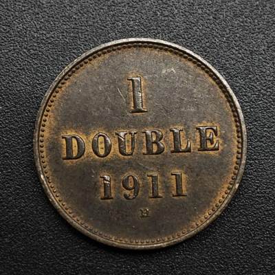 【淘币小摊】限时拍第八百六十拍  老铜币场  满百包邮可预留两周  周一统一发货  - 根西岛1911年1道布铜币