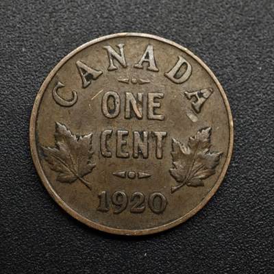 【淘币小摊】限时拍第八百六十拍  老铜币场  满百包邮可预留两周  周一统一发货  - 加拿大1920年乔治五世一分铜币