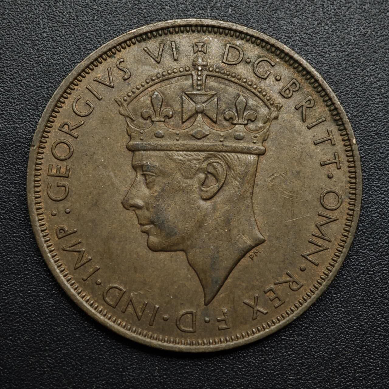 【淘币小摊】限时拍第八百六十拍  老铜币场  满百包邮可预留两周  周一统一发货  泽西岛1947年乔治六世1/12先令铜币