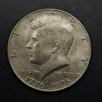 【淘币小摊】限时拍第八百五十八拍  散币场  满百包邮可预留两周  周一统一发货  - 美国1976年建国200周年半美元