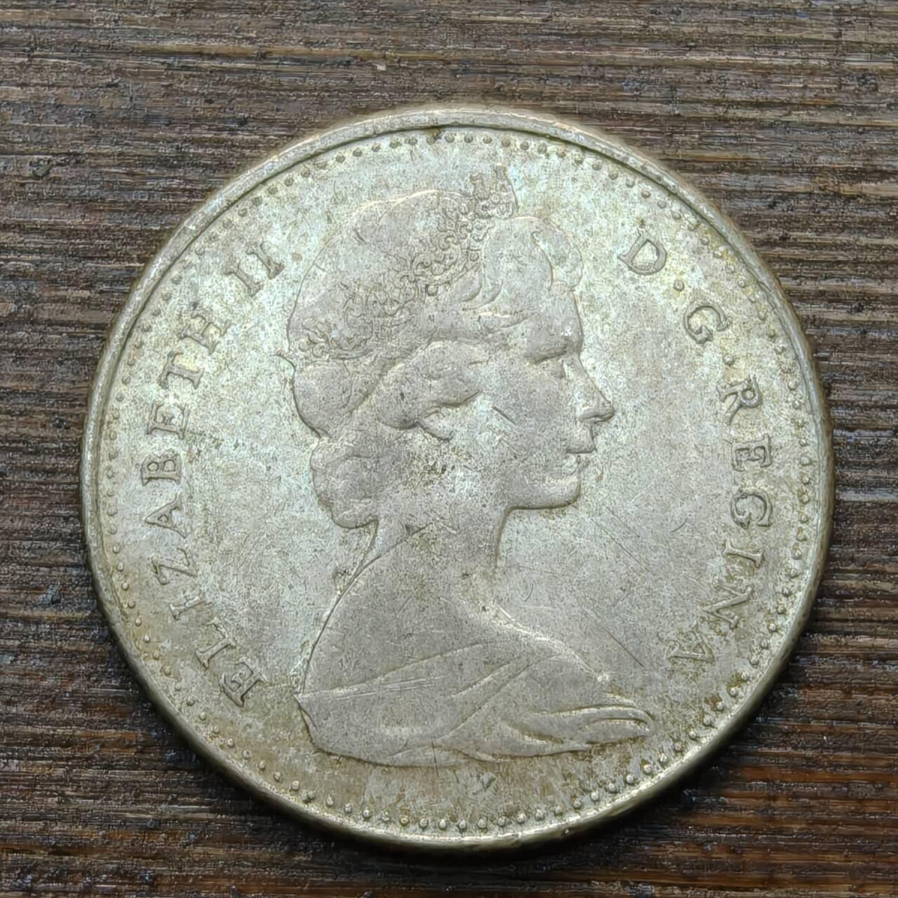 【春节前最后一拍，下一场3.3号】★第139加场★银币专场 不寄存，200包邮。不满200元，支付5元运费。《接受代拍 代送NGC评级》 96【无寄存】加拿大 1967年 10分 银币