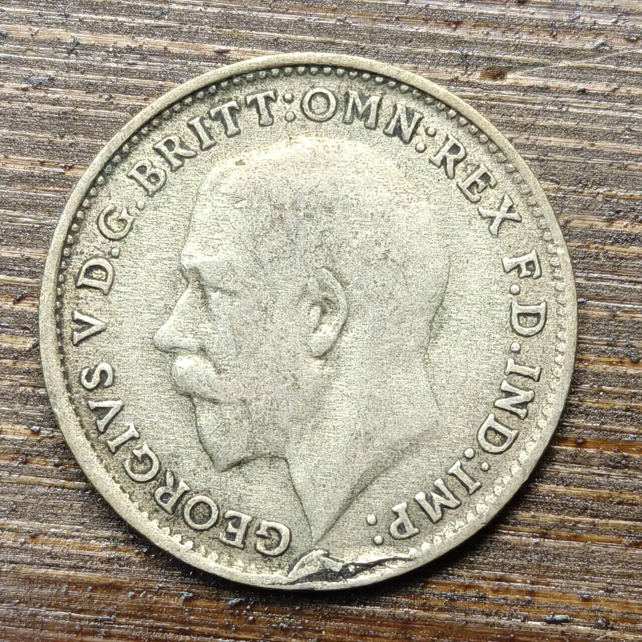 【春节前最后一拍，下一场3.3号】★第139加场★银币专场 不寄存，200包邮。不满200元，支付5元运费。《接受代拍 代送NGC评级》 107【无寄存】英国 1921年 3便士 银币