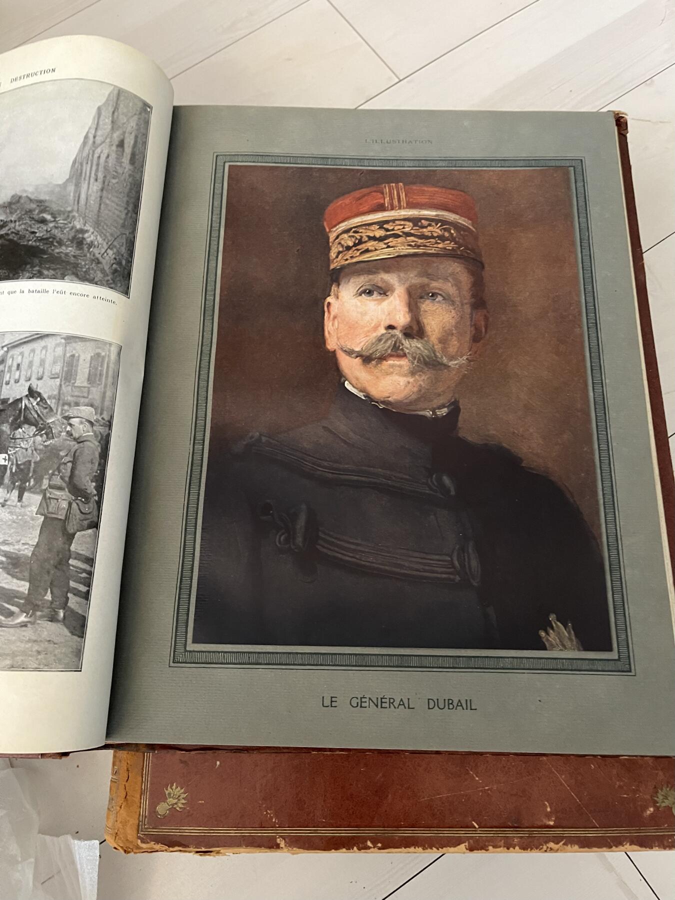 三本1922和1926年出版法国一战纪念画册图片书一本500第一次世界大战（可交换朝鲜章）