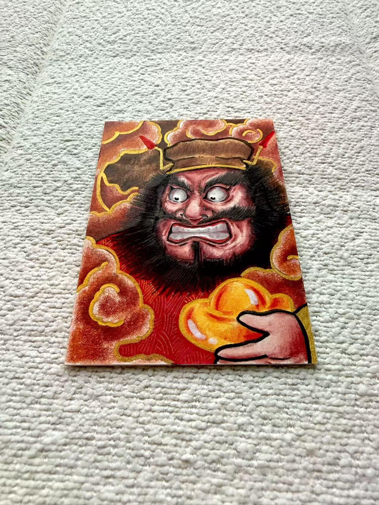 天玑星卡拍第167期《2.2周一截拍》持续收拍收评中 满赠卡需备注 【手绘卡】居子 钟馗 手绘卡