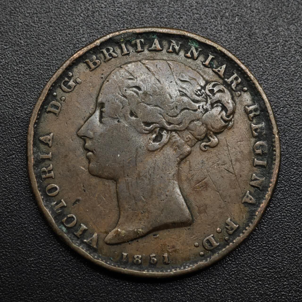 【淘币小摊】限时拍第八百六十拍  老铜币场  满百包邮可预留两周  周一统一发货  泽西岛1951年维多利亚1/26先令铜币