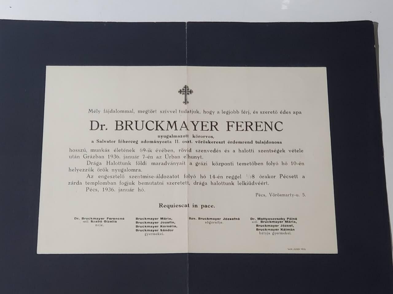 韵星假日军品类拍卖第三十九期暨默多克中校夫妇专场 -- Rimey Holidays Militaria Auction 39 & The Modoks Collection  匈牙利王国佩卡米哈利教授旧藏布魯克邁耶·費倫茨博士  退休地區醫生，  榮獲薩爾瓦託大公頒發的紅十字會功績勳章二級勳章讣告一份