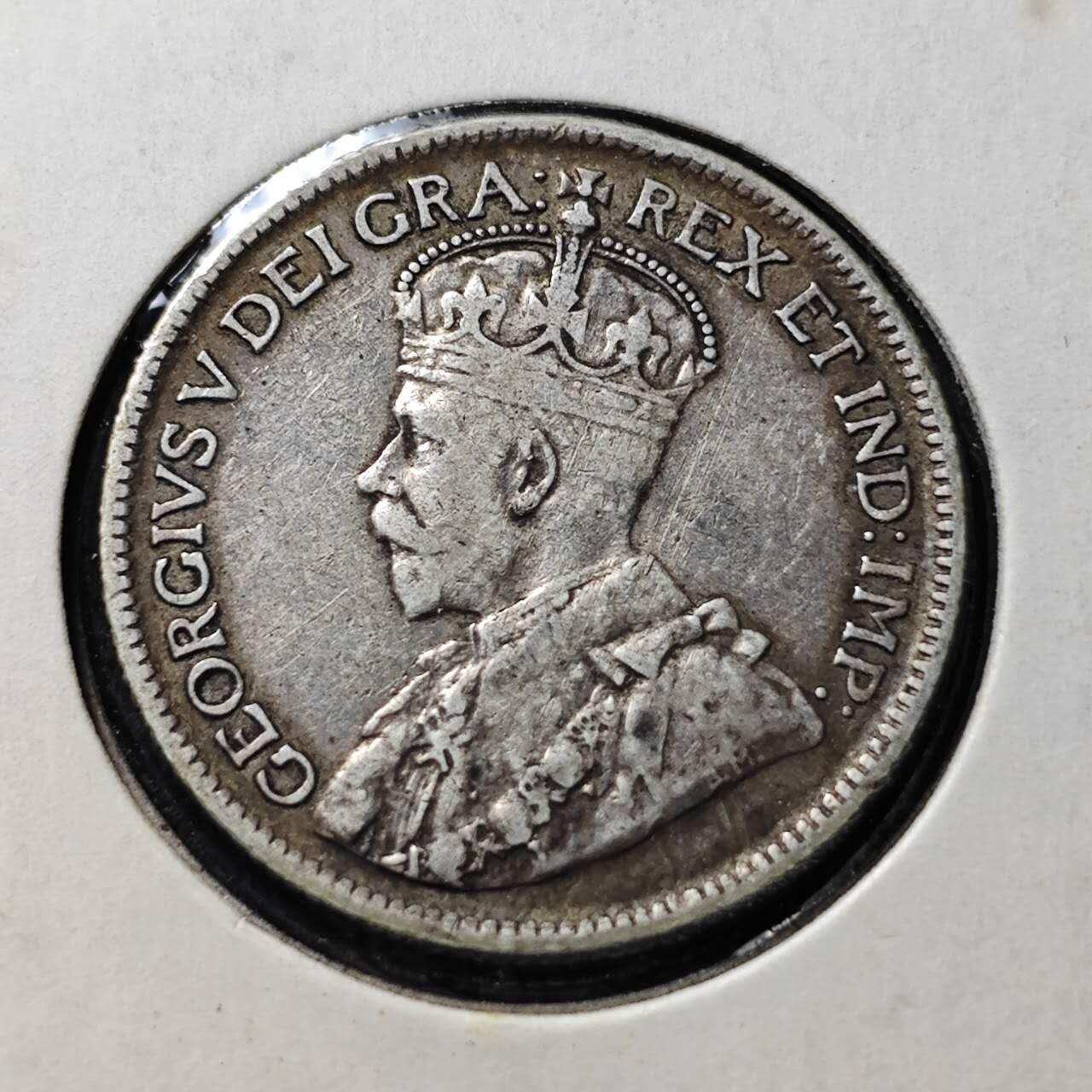 KK钱币收藏小铺  第398期 百期特拍（四拍之二） 2月预留时间 周末发货  1921英属塞浦路斯乔五9皮亚斯特银币 发行量94万