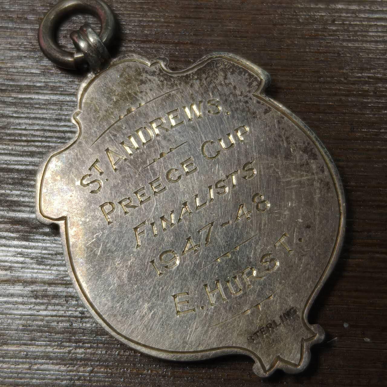 【春节前最后一拍，下一场3.3号】★第139加场★银币专场 不寄存，200包邮。不满200元，支付5元运费。《接受代拍 代送NGC评级》 101【无寄存】伯明翰地区足球联赛银质纪念奖章 重12.3g 长约40mm 宽约28mm