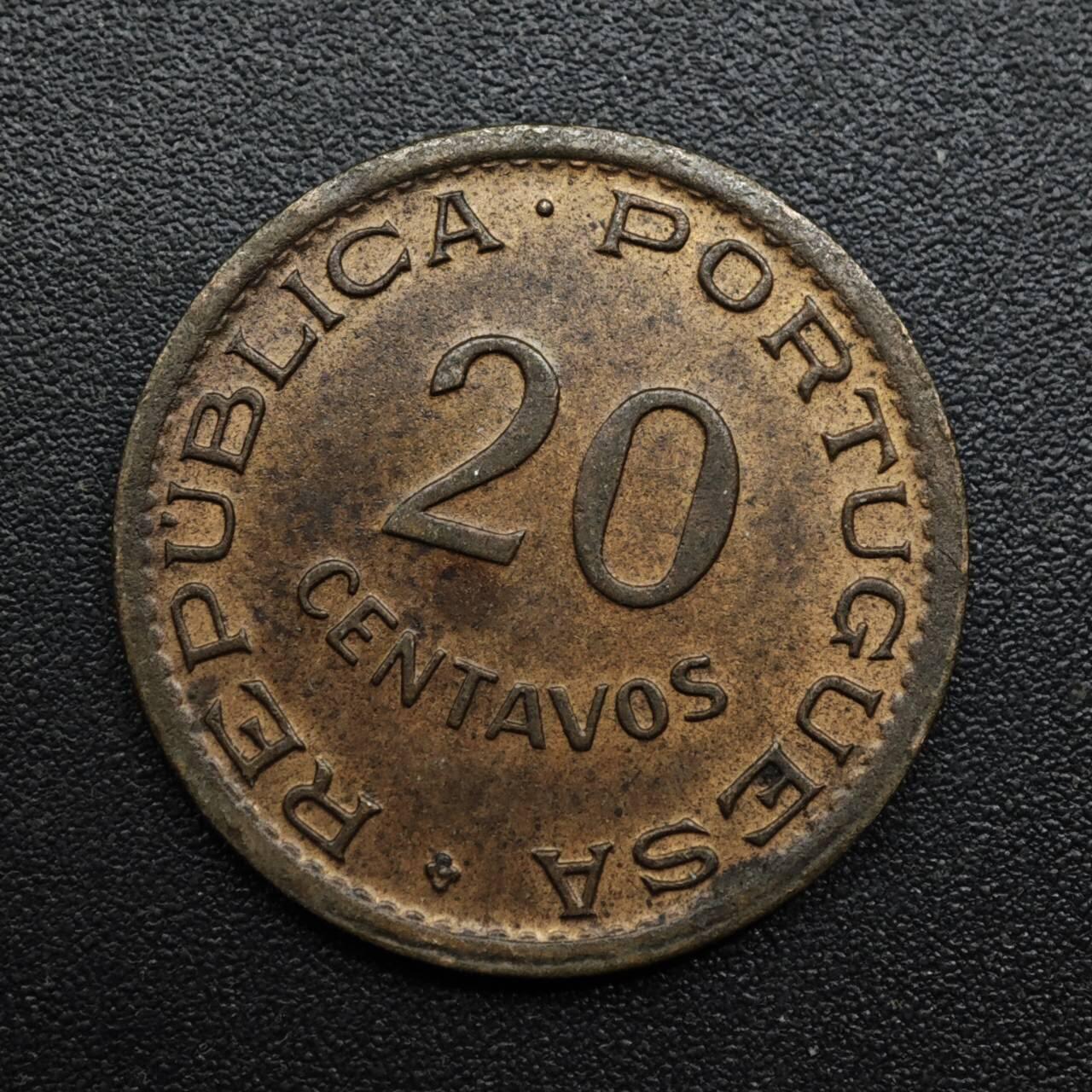 【淘币小摊】限时拍第八百六十拍  老铜币场  满百包邮可预留两周  周一统一发货  葡属安哥拉1948年20分铜币