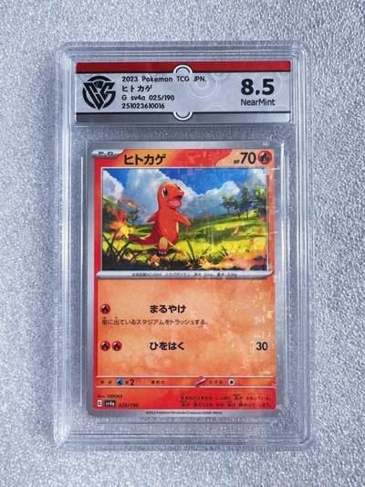 NO.23 好又多金牌大场，年前倒数第2期！每周一站式配齐，方便凑单！（周6晚8点截拍，卖家送拍0抽成！） - PTCG 日版宝可梦 小火龙 2023年sv4a特殊星星闪罕贵度 CCG8.5分