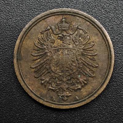 【淘币小摊】限时拍第八百六十拍  老铜币场  满百包邮可预留两周  周一统一发货  - 德国1875年1芬妮铜币