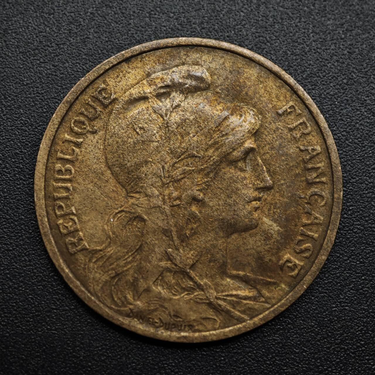 【淘币小摊】限时拍第八百六十拍  老铜币场  满百包邮可预留两周  周一统一发货  法国1916年5分铜币