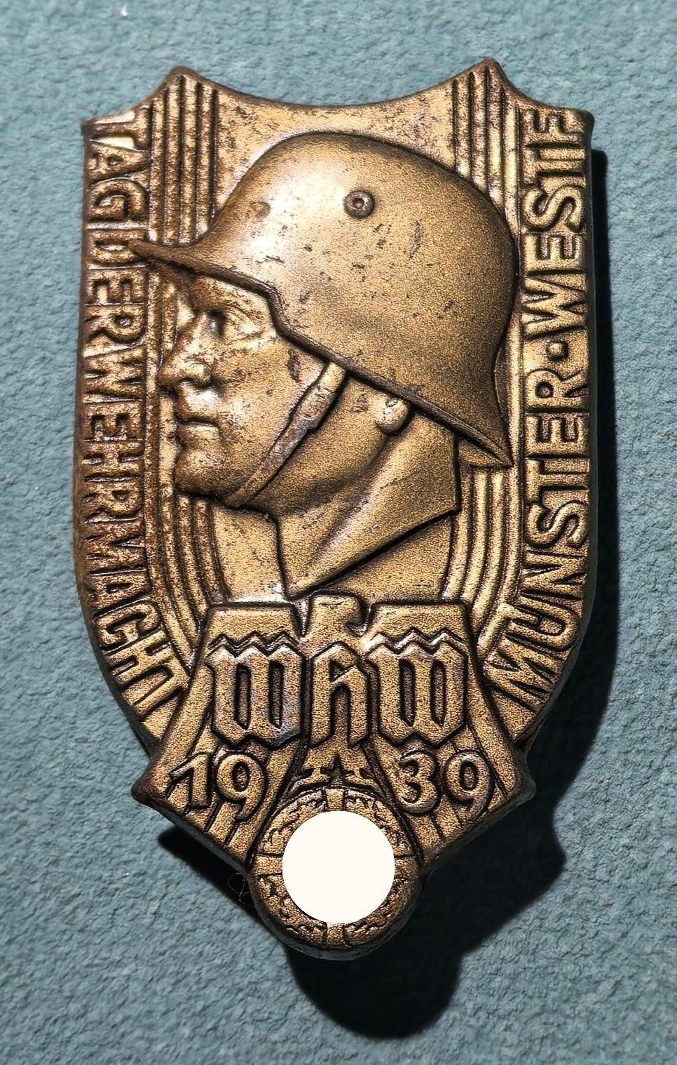 盛世勋华——号角文化勋章邮票专场拍卖第304期 德国（1939）明斯特1939年国防军日纪念证章 极为少见