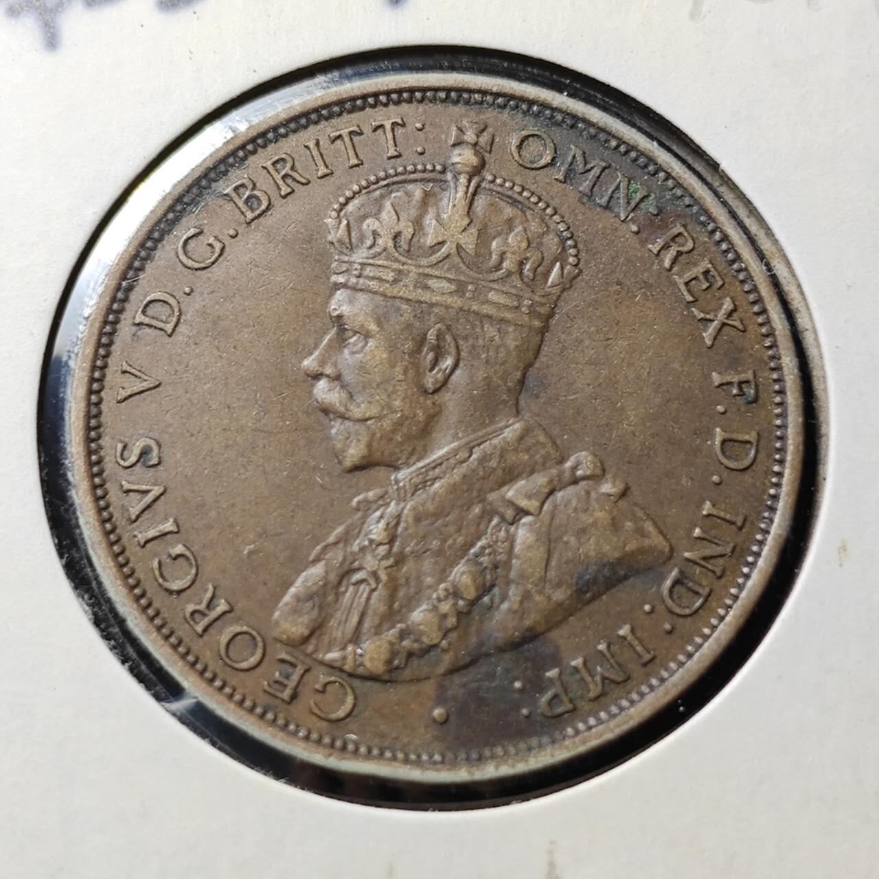 KK钱币收藏小铺  第398期 百期特拍（四拍之二） 2月预留时间 周末发货  1911英属泽西乔五1/12先令铜币