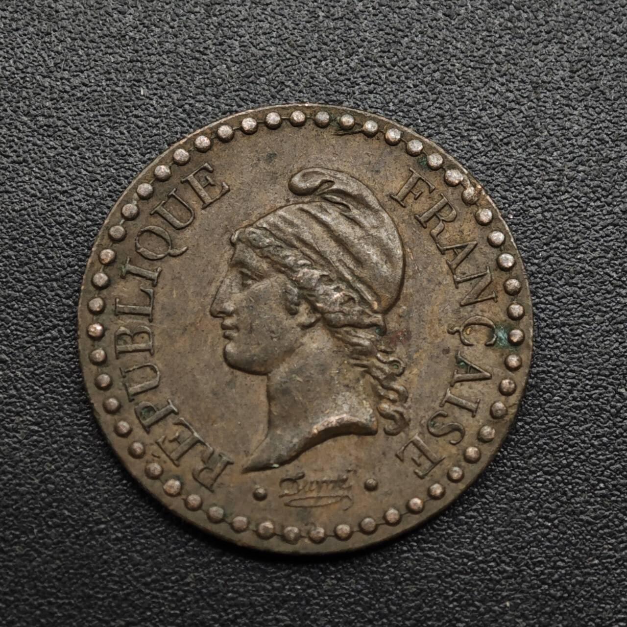 【淘币小摊】限时拍第八百六十拍  老铜币场  满百包邮可预留两周  周一统一发货  法国1848年一分铜币