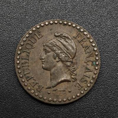 【淘币小摊】限时拍第八百六十拍  老铜币场  满百包邮可预留两周  周一统一发货  - 法国1848年一分铜币