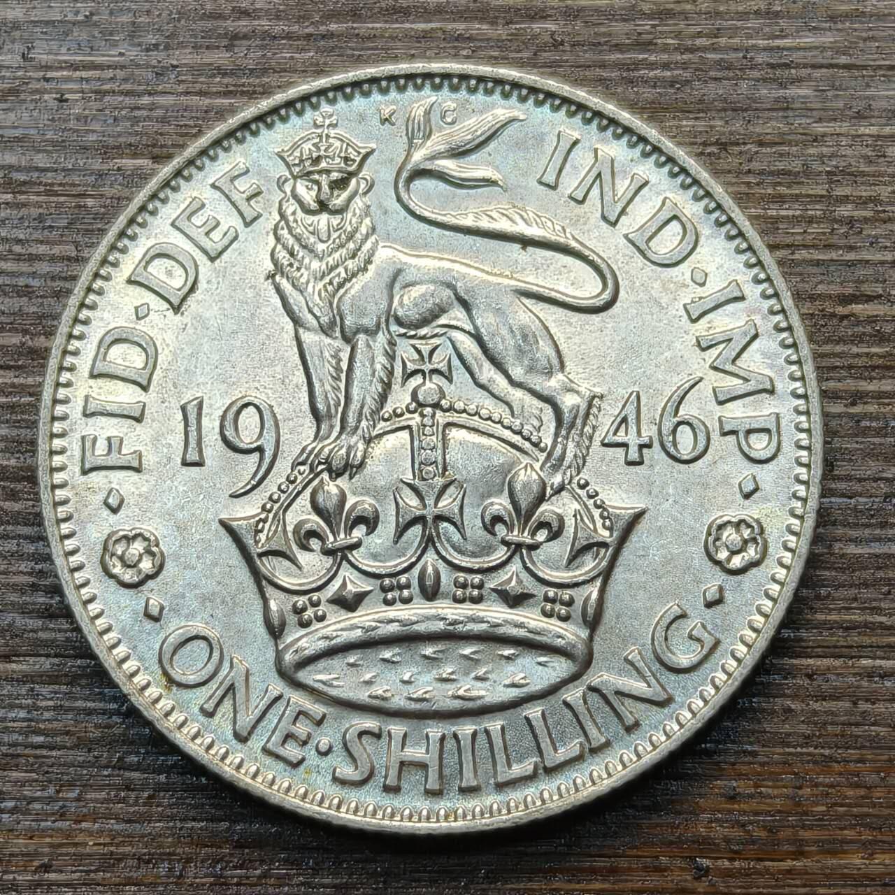 【春节前最后一拍，下一场3.3号】★第139加场★银币专场 不寄存，200包邮。不满200元，支付5元运费。《接受代拍 代送NGC评级》 79【无寄存】英国 乔六 1946年 1先令 银币