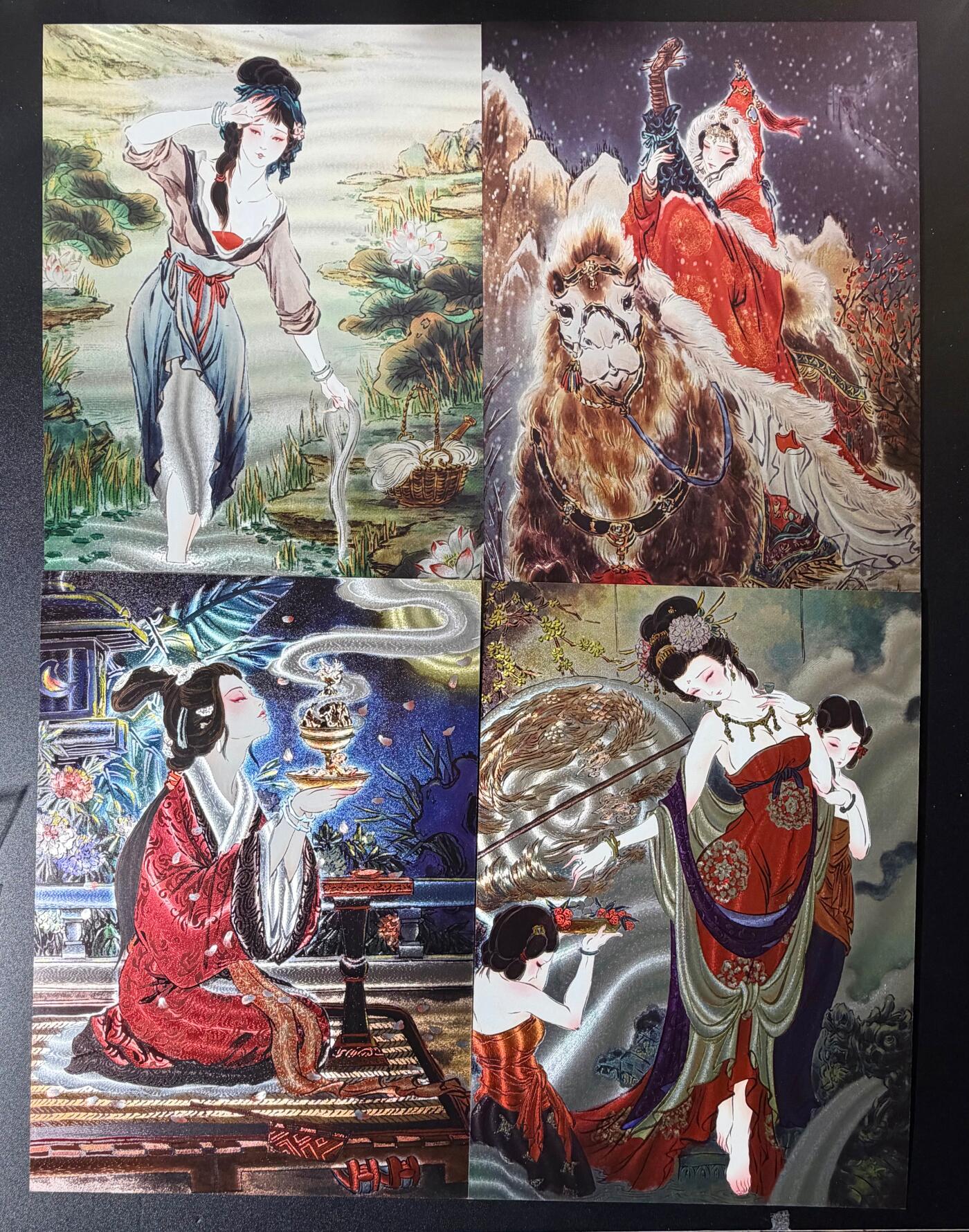 NO.23 好又多金牌大场，年前倒数第2期！每周一站式配齐，方便凑单！（周6晚8点截拍，卖家送拍0抽成！） 焱卡 彫仙 四大美女 带编A4粗闪大卡一套（173/300+37/300+37/300+86/300)