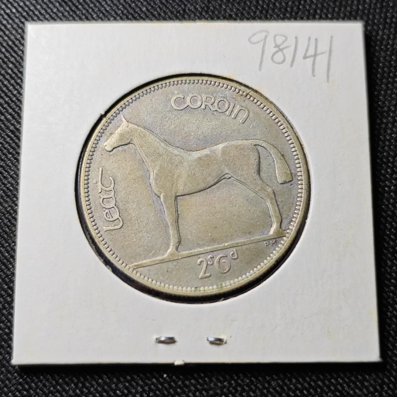 KK钱币收藏小铺  第398期 百期特拍（四拍之二） 2月预留时间 周末发货  1928爱尔兰2.5先令银币