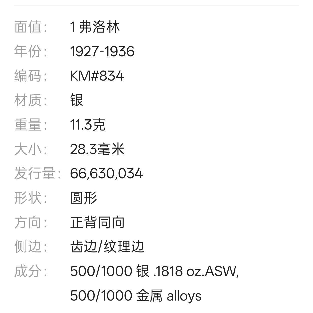 【春节前最后一拍，下一场3.3号】★第139加场★银币专场 不寄存，200包邮。不满200元，支付5元运费。《接受代拍 代送NGC评级》 85【无寄存】英国 乔五 1931年 1佛罗林 银币