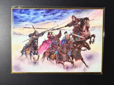 NO.23 好又多金牌大场，年前倒数第2期！每周一站式配齐，方便凑单！（周6晚8点截拍，卖家送拍0抽成！） - 山河潮玩 侠哥 三英战吕布 A4色纸大卡