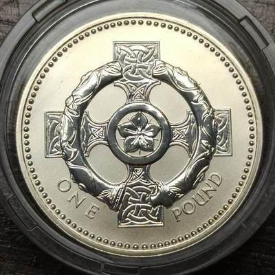 【春节前最后一拍，下一场3.3号】★第139加场★银币专场 不寄存，200包邮。不满200元，支付5元运费。《接受代拍 代送NGC评级》 - 112【无寄存】英国 2001年磨砂版（反精制） 1磅 银币