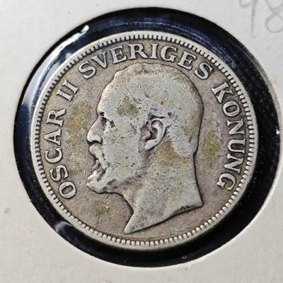 KK钱币收藏小铺  第398期 百期特拍（四拍之二） 2月预留时间 周末发货 -  1907瑞典1克朗银币