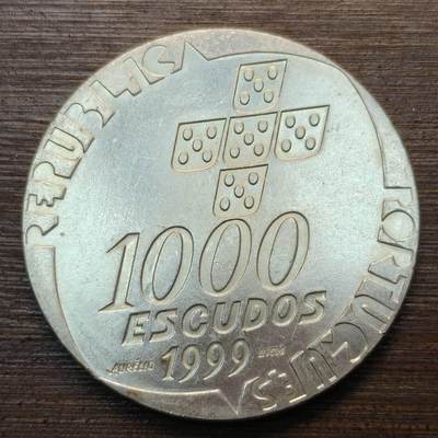 【春节前最后一拍，下一场3.3号】★第139加场★银币专场 不寄存，200包邮。不满200元，支付5元运费。《接受代拍 代送NGC评级》 - 71【无寄存】葡萄牙 1999年 1000埃斯库多 银币