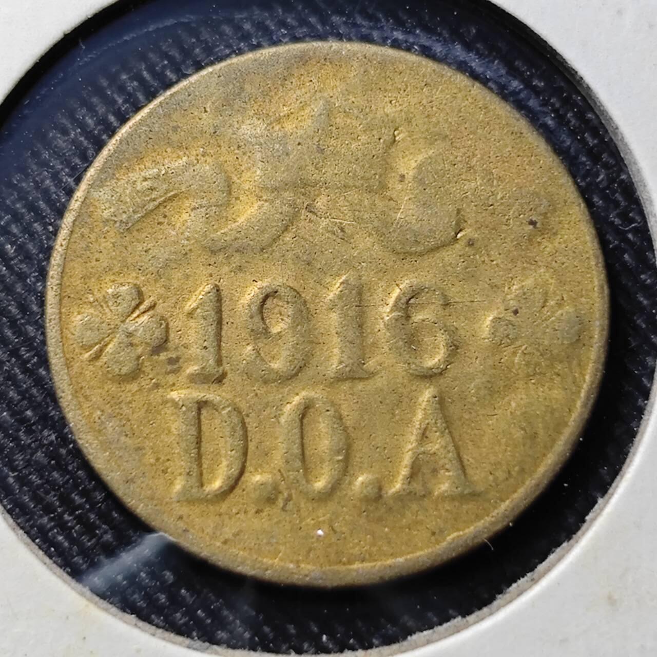 KK钱币收藏小铺  第398期 百期特拍（四拍之二） 2月预留时间 周末发货  1916德属东非5赫勒铜币