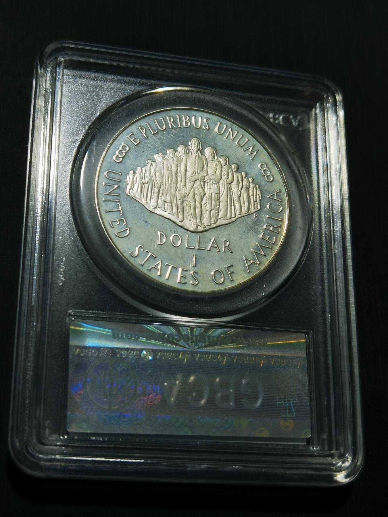 天下钱庄专场欢迎参拍 美国宪法200周年一美元银币