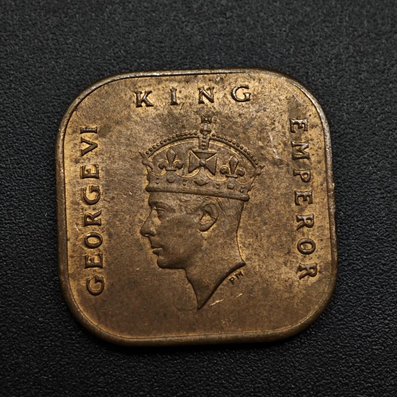 【淘币小摊】限时拍第八百六十拍  老铜币场  满百包邮可预留两周  周一统一发货  马来亚1943年乔治六世一分铜币