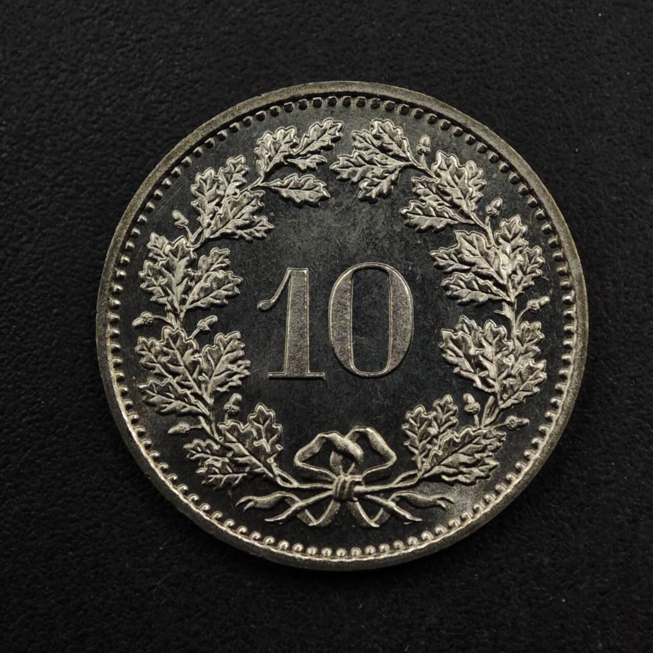 【淘币小摊】限时拍第八百五十八拍  散币场  满百包邮可预留两周  周一统一发货  瑞士1984年10分镍币