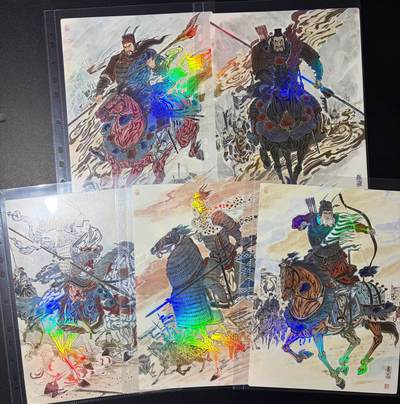 NO.23 好又多金牌大场，年前倒数第2期！每周一站式配齐，方便凑单！（周6晚8点截拍，卖家送拍0抽成！） - 齐卡 王涌喆 三国五虎 精雕彩闪A4大卡5张