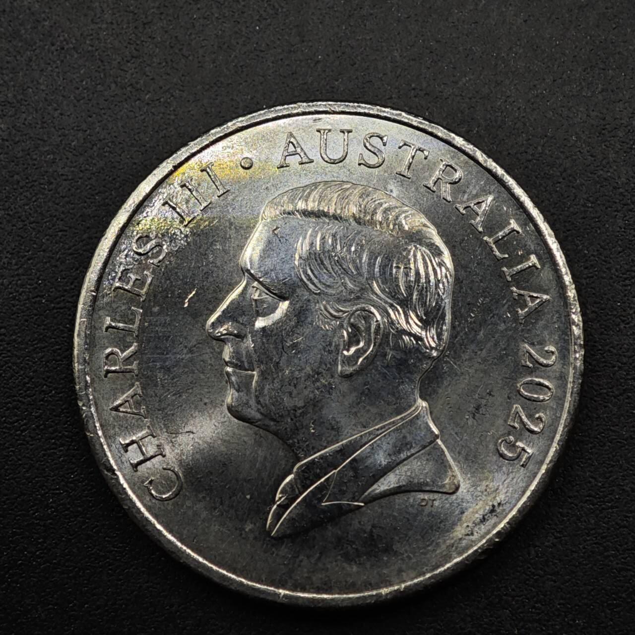 【淘币小摊】限时拍第八百五十八拍  散币场  满百包邮可预留两周  周一统一发货  澳大利亚2025年查尔斯三世10分镍币