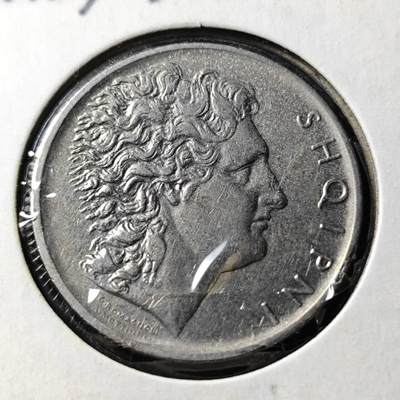 KK钱币收藏小铺  第398期 百期特拍（四拍之二） 2月预留时间 周末发货 -  1930阿尔巴尼亚1列克镍币
