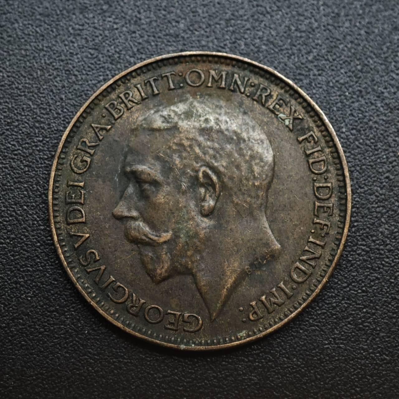 【淘币小摊】限时拍第八百六十拍  老铜币场  满百包邮可预留两周  周一统一发货  英国1925年乔治五世法新铜币