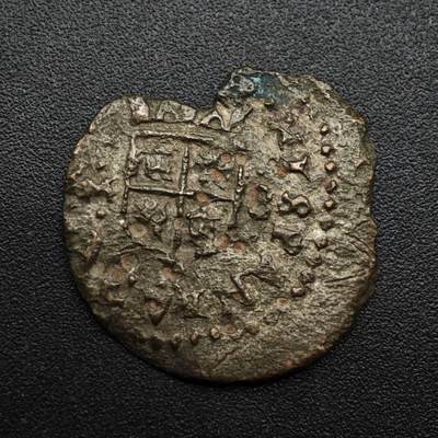 【淘币小摊】限时拍第八百六十拍  老铜币场  满百包邮可预留两周  周一统一发货  - 西班牙菲利普四世老铜币