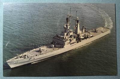 盛世勋华——号角文化勋章邮票专场拍卖第303期 - 美国冷战时期军舰专题明信片 美国海军“阿肯色”号核动力导弹巡洋舰 