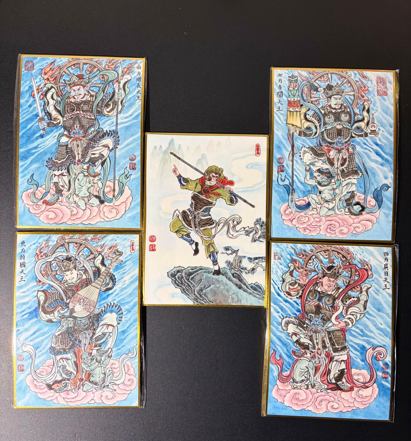 NO.23 好又多金牌大场，年前倒数第2期！每周一站式配齐，方便凑单！（周6晚8点截拍，卖家送拍0抽成！） 【亲签色纸】2026年北京GAF线下 卢艺丰老师亲签 四大天王+孙悟空 色纸 A5尺寸