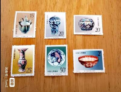 $宁静致远$ 2026年2月中国邮票拍卖 - T166瓷器全品六枚全新一套