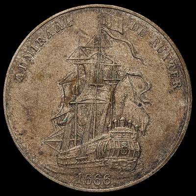 修遠堂世界钱币第103期 - 1922年丹麦哥本哈根荷兰展览会纪念章，32.06mm，12.89g