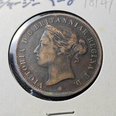 KK钱币收藏小铺  第398期 百期特拍（四拍之二） 2月预留时间 周末发货 -  1888英属泽西维多利亚女王1/12先令铜币